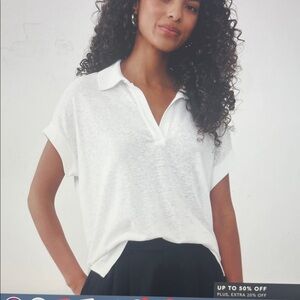 Banana Republic Factory White Blouse